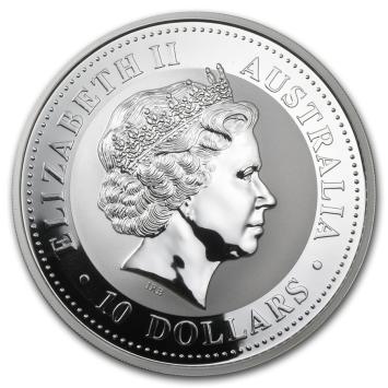 Australië Lunar 1 Aap 2004 10 ounce silver